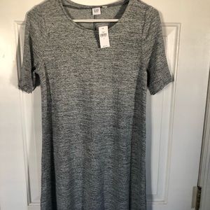 Womens Gap softspun swing grey dress, size small.